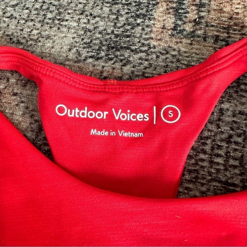 Outdoor Voices Red Sport Bra sz S - Picture 2 of 3